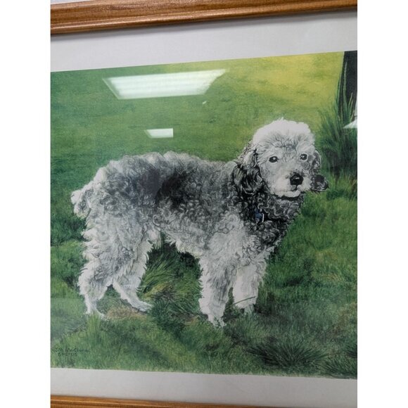 Jane McClure Jane's Prints Sheep Dog Farm Country Wood Framed Print - Picture 2 of 4